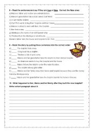 English Worksheet: Extensive Reading - Maisie and the dolphin - page 3/7