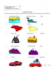 English worksheet: Comparatives