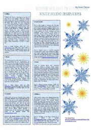 English Worksheet: Winter holiday destinations