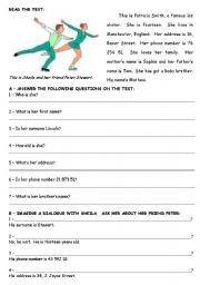 English Worksheet: Test - 5th grade