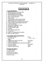 English Worksheet: Grammer Excersises
