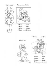 English Worksheet: His or her?