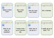 English Worksheet: Communicative Game