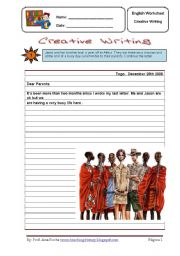 English Worksheet: Creative Writing  6