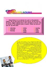 English Worksheet: COMPOUND NOUNS