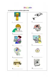 English worksheet: Daily Routine-Part 2