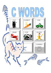 English Worksheet: ALPHABET: C WORDS