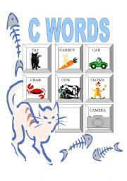 English worksheet: ALPHABET: C WORDS