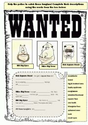 Wanted! Describing criminal appearance.