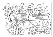 English Worksheet: Care Bears