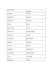 English Worksheet: adjectives-opposites