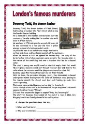 English Worksheet: London famous murderers II (05.01.09)