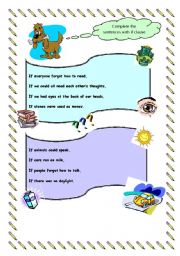 English Worksheet: IF CLAUSE