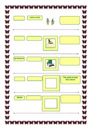 English worksheet: Prepositions of place