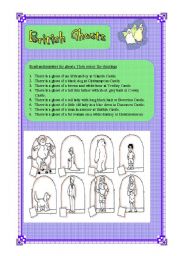 English Worksheet: British ghosts