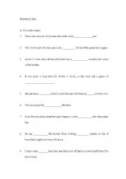 English Worksheet: Cloze Passage