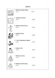 English worksheet: months-yes-no