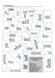 Pronouns Review Coloring Sheet