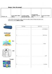 English Worksheet: senses-stative verbs