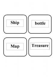 English Worksheet: pirates memory game (part 3)