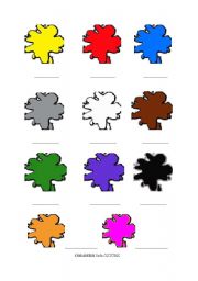 English worksheet: COLOURS