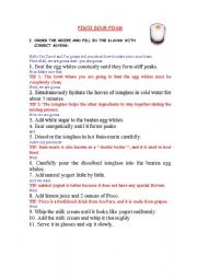 English Worksheet: Adverbs-Cooking extra worksheet