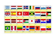 English Worksheet: COUNTRIES AND NATIONALITIES: FLAGS CHART (PART 2)