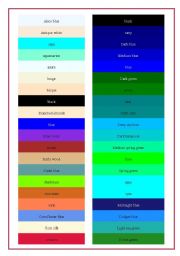 English Worksheet: colour 1