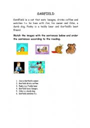 English Worksheet: Garfield 