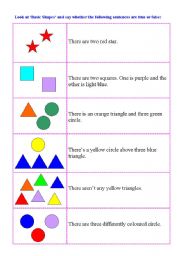 English worksheet: shape