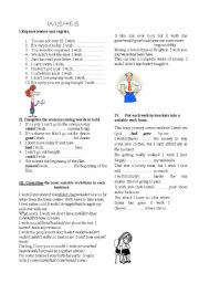 English Worksheet: Wishes
