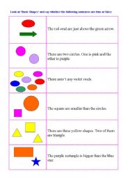 English worksheet: shape