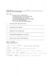 English Worksheet: INSTEAD AND SAVING THE EARTH