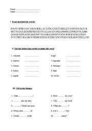 English Worksheet: Lets go starter worksheet