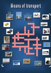 Means of transport - a crossword