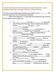 Tenses and prepositions (exam-oriented)