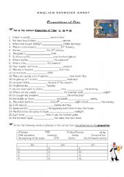 Prepositions of Time