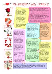 English Worksheet: VALENTINES DAY: SYMBOLS
