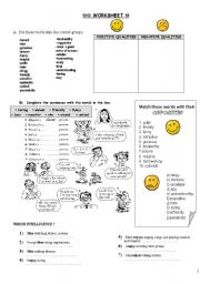 English Worksheet: adjective-adverb