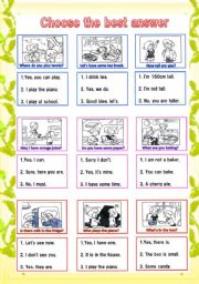 English Worksheet: make a chat on worksheet2