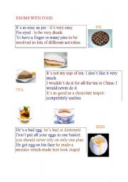 idioms with food 
