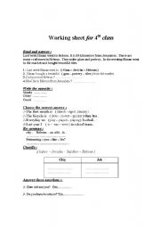 English Worksheet: comprehension