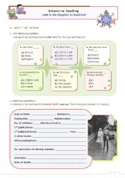 English Worksheet: Extense Reading for advanced Students   -  Lamb to the Slaughter, by Roald Dahl  - Lessons 1 and 2