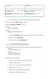 English worksheet: PASSIVE 