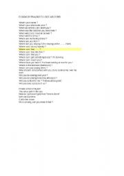 English Worksheet: Common frases to get around 