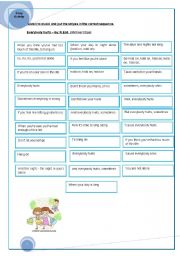 English Worksheet: A song activity and Talking about Bullying Theme