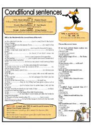 English Worksheet: CONDITIONAL SENTENCES