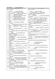 English Worksheet: Past simple & past continuous