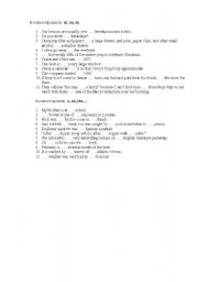 English Worksheet: Grammar