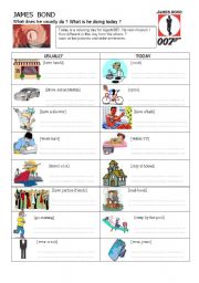 English Worksheet: James Bond